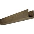 thumbnail image 1 of Ekena Millwork 8"W x 4"H x 12'L 3-Sided (U-beam) Riverwood Endurathane Faux Wood Ceiling Beam, Natural Honey Dew, 1 of 17