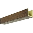 thumbnail image 1 of Ekena Millwork 8"W x 4"H x 16'L 3-Sided (U-beam) Riverwood Endurathane Faux Wood Ceiling Beam, Premium Hickory, 1 of 3