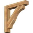 thumbnail image 1 of Ekena Millwork 8"W x 44"D x 44"H Balboa Block Rough Sawn Bracket w/ Offset Brace, Western Red Cedar, 1 of 25