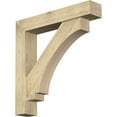 thumbnail image 1 of Ekena Millwork 8"W x 44"D x 44"H Imperial Block Rough Sawn Bracket w/ Offset Brace, Douglas Fir, 1 of 25