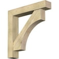 thumbnail image 1 of Ekena Millwork 8"W x 44"D x 44"H Westlake Block Rough Sawn Bracket w/ Offset Brace, Douglas Fir, 1 of 25