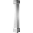 thumbnail image 1 of Ekena Millwork 8"W x 5'H Craftsman Classic Square Non-Tapered Recessed Panel Column w/ Standard Capital & Base, 1 of 5