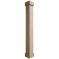 thumbnail image 1 of Ekena Millwork 8"W x 5'H Sand Blasted Endurathane Faux Wood Non-Tapered Square Column Wrap with Standard Capital & Base, 1 of 17