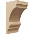 thumbnail image 1 of 8"W x 8"D x 16"H Wide Diane Rough Cedar Woodgrain TimberThane Corbel, Primed Tan, 1 of 6