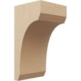 thumbnail image 1 of 8"W x 8"D x 16"H Wide Legacy Rough Cedar Woodgrain TimberThane Corbel, Primed Tan, 1 of 6