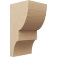 thumbnail image 1 of 8"W x 8"D x 16"H Wide Ridgewood Rough Cedar Woodgrain TimberThane Corbel, Primed Tan, 1 of 6