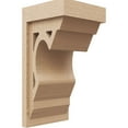thumbnail image 1 of 8"W x 8"D x 16"H Wide Sheridan Rough Cedar Woodgrain TimberThane Corbel, Primed Tan, 1 of 6