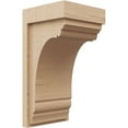 thumbnail image 1 of 8"W x 8"D x 16"H Wide Warren Rough Cedar Woodgrain TimberThane Corbel, Primed Tan, 1 of 6