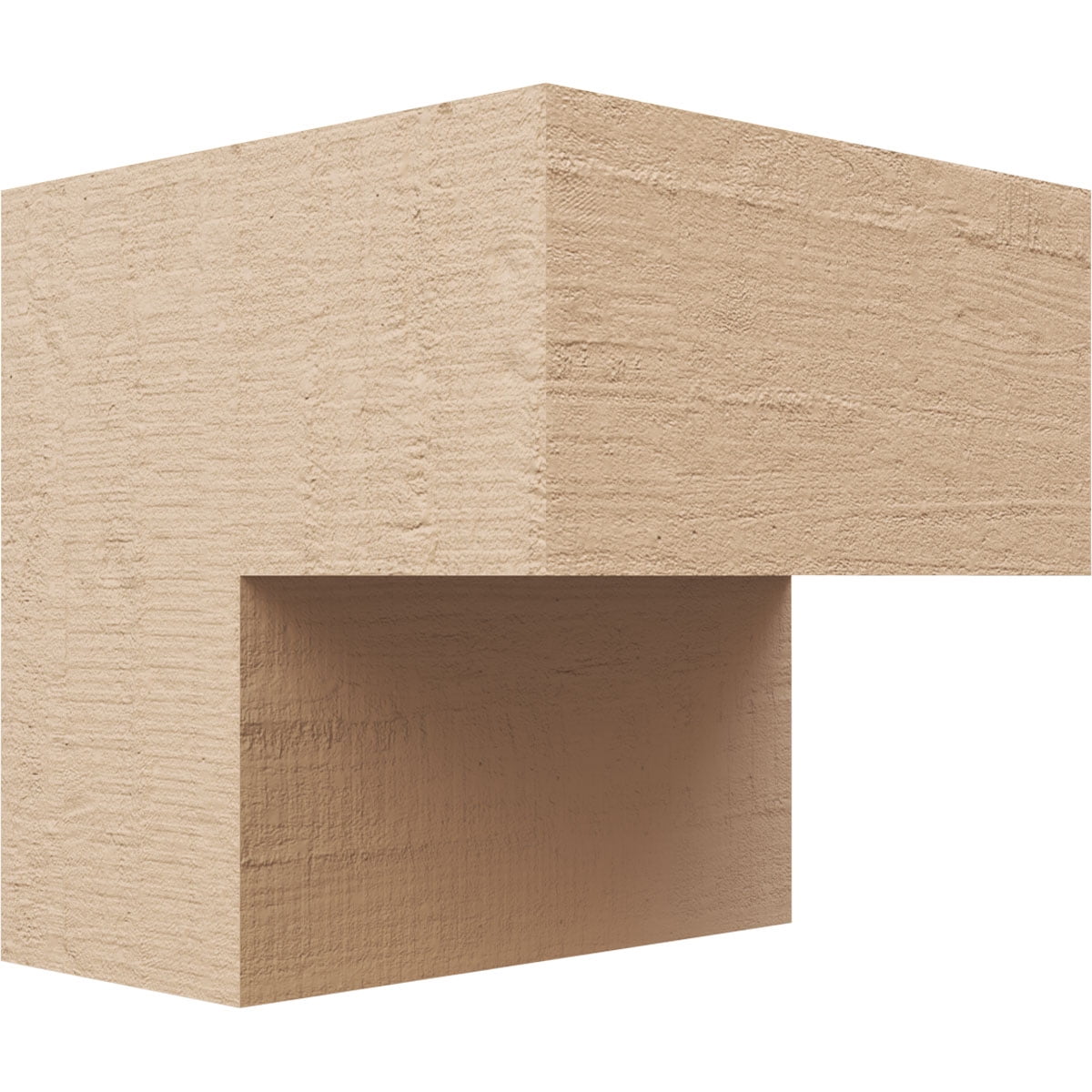 8"W x 8"D x 8"H Wide Chapel Hill Rough Cedar Woodgrain TimberThane Corbel, Primed Tan