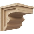 thumbnail image 1 of 8"W x 8"D x 8"H Wide Highland Rough Cedar Woodgrain TimberThane Corbel, Primed Tan, 1 of 6