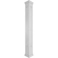 thumbnail image 1 of Ekena Millwork 8"W x 8'H Craftsman Classic Square Non-Tapered Bungalow Fretwork Column w/ Prairie Capital & Prairie Base, 1 of 8