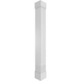 thumbnail image 1 of Ekena Millwork 8"W x 8'H Craftsman Classic Square Non-Tapered Herringbone Modern Fretwork Column w/ Standard Capital & Standard Base, 1 of 8