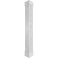 thumbnail image 1 of Ekena Millwork 8"W x 8'H Craftsman Classic Square Non-Tapered Magnolia Fretwork Column w/ Mission Capital & Mission Base, 1 of 8
