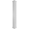 thumbnail image 1 of Ekena Millwork 8"W x 8'H Craftsman Classic Square Non-Tapered Paisley Fretwork Column w/ Prairie Capital & Prairie Base, 1 of 8