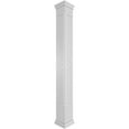 thumbnail image 1 of Ekena Millwork 8"W x 9'H Craftsman Classic Square Non-Tapered Arts & Crafts Fretwork Column w/ Prairie Capital & Prairie Base, 1 of 8