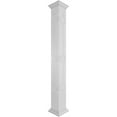 thumbnail image 1 of Ekena Millwork 8"W x 9'H Craftsman Classic Square Non-Tapered Atlas Fretwork Column w/ Crown Capital & Crown Base, 1 of 8