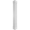 thumbnail image 1 of Ekena Millwork 8"W x 9'H Craftsman Classic Square Non-Tapered Calico Fretwork Column w/ Standard Capital & Standard Base, 1 of 8