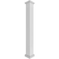 thumbnail image 1 of Ekena Millwork 8"W x 9'H Craftsman Classic Square Non-Tapered, Fluted PVC Column Kit, Tuscan Capital & Tuscan Base, 1 of 9