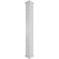 thumbnail image 1 of Ekena Millwork 8"W x 9'H Craftsman Classic Square Non-Tapered Mosaic Fretwork Column w/ Prairie Capital & Prairie Base, 1 of 8