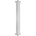 thumbnail image 1 of Ekena Millwork 8"W x 9'H Craftsman Classic Square Non-Tapered Pueblo Fretwork Column w/ Crown Capital & Crown Base, 1 of 8
