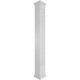 thumbnail image 1 of Ekena Millwork 8"W x 9'H Craftsman Classic Square Non-Tapered Pueblo Fretwork Column w/ Prairie Capital & Prairie Base, 1 of 8