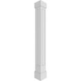 thumbnail image 1 of Ekena Millwork 8"W x 9'H Premium Square Non-Tapered Raised Panel PVC Endura-Craft Column Wrap Kit, Mission Capital & Base, 1 of 9
