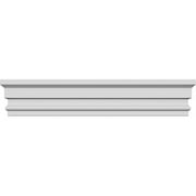 Ekena Millwork 80" Bottom Width x 82" Top Width x 5 1/2"H x 1"P Panel Crosshead