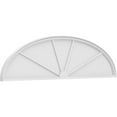 thumbnail image 1 of Ekena Millwork 82"W x 21-1/2"H x 2"P Elliptical 4 Spoke Architectural Grade PVC Pediment, 1 of 7