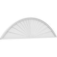 thumbnail image 1 of Ekena Millwork 82"W x 21-1/2"H x 2"P Segment Arch Sunburst Architectural Grade PVC Pediment, 1 of 7