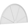 thumbnail image 1 of Ekena Millwork 82"W x 41"H x 2"P Half Round 4 Spoke Architectural Grade PVC Pediment, 1 of 7