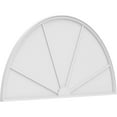 thumbnail image 1 of Ekena Millwork 84"W x 42"H x 2"P Half Round 4 Spoke Architectural Grade PVC Pediment, 1 of 7