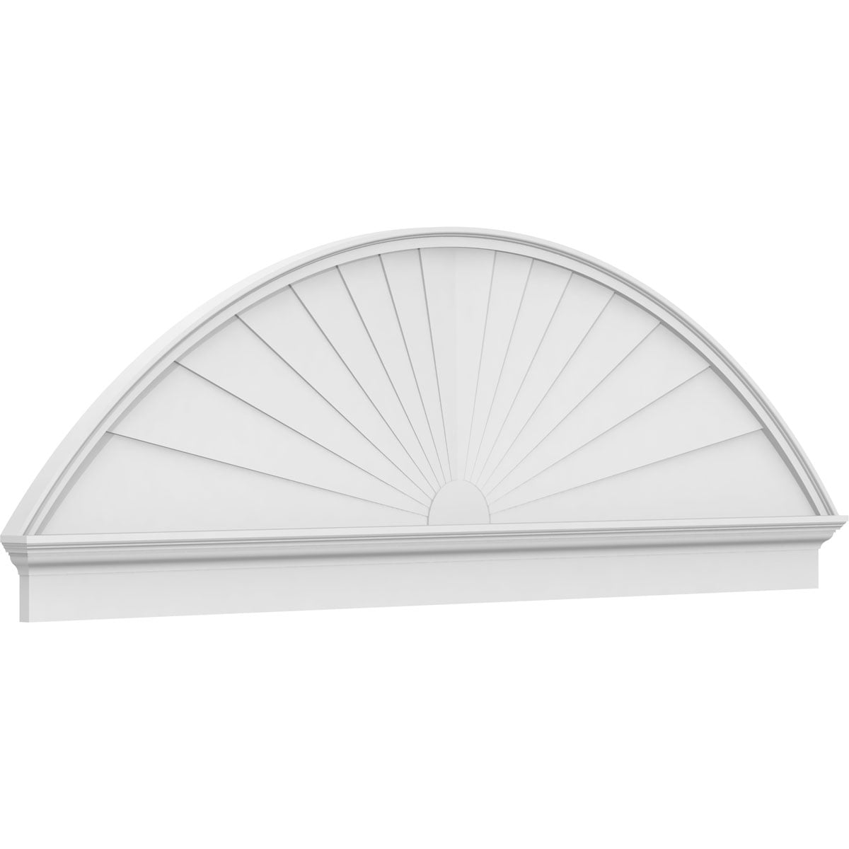 Ekena Millwork 86 W X 28 3 8 H X 2 3 4 P Segment Arch Sunburst ekena-millwork-86-w-x-28-3-8-h-x-2-3-4-p-segment-arch-sunburst