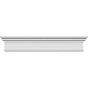 Ekena Millwork 89" Bottom Width x 92 7/8" Top Width x 7 1/4"H x 1"P Traditional Crosshead with Trim