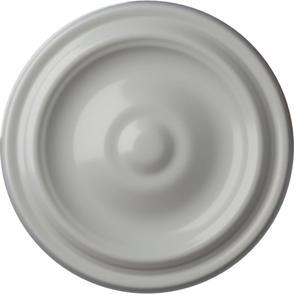 Ekena Millwork 9 5/8"OD x 1 1/8"P Maria Ceiling Medallion (Fits Canopies up to 1 3/4"), Hand-Painted Frost