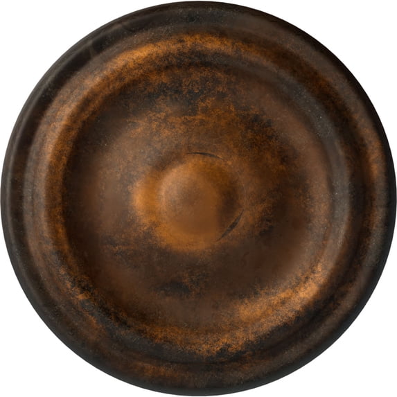 Ekena Millwork 9 5/8"OD x 1 1/8"P Maria Ceiling Medallion (Fits Canopies up to 1 3/4"), Hand-Painted Rust