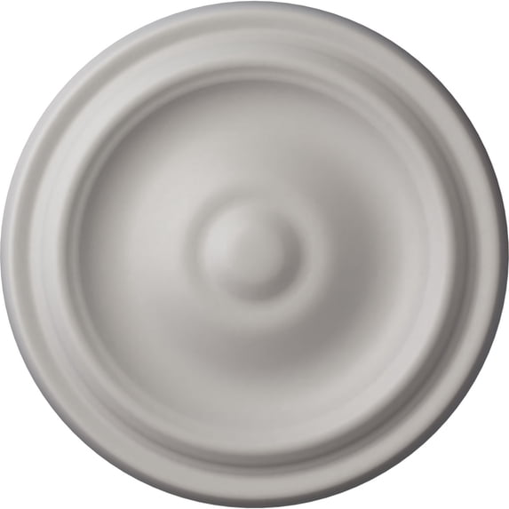 Ekena Millwork 9 5/8"OD x 1 1/8"P Maria Ceiling Medallion (Fits Canopies up to 1 3/4"), Hand-Painted Ultra Pure White