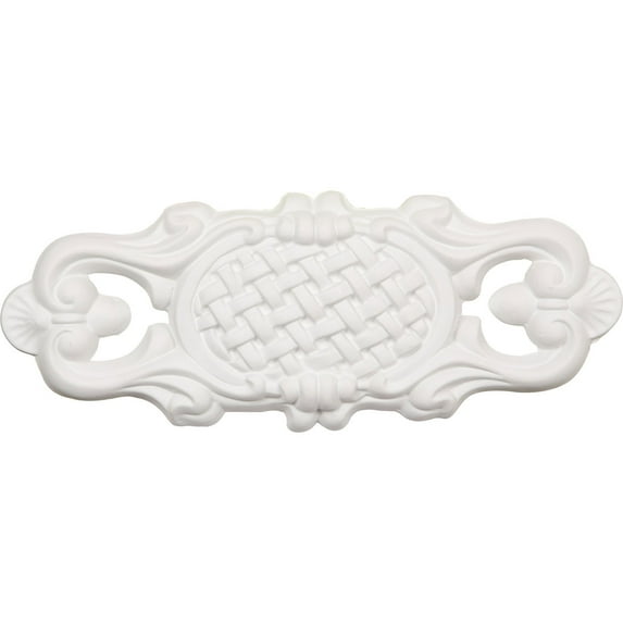 Ekena Millwork 9 7/8"W x 3 3/4"H x 7/8"P Strasbourg Onlay