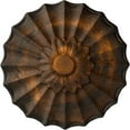 thumbnail image 1 of Ekena Millwork 9"OD x 1 3/8"P Shakuras Ceiling Medallion (Fits Canopies up to 1 3/8"), Hand-Painted Rust, 1 of 7