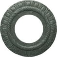 thumbnail image 1 of Ekena Millwork 9"OD x 4 1/2"ID x 1/2"P Claremont Ceiling Medallion (Fits Canopies up to 5 5/8"), Hand-Painted Athenian Green Crackle, 1 of 7