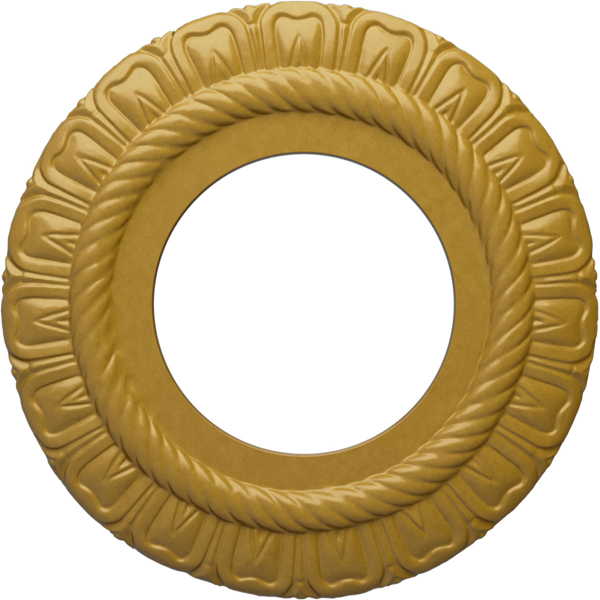 18 1/8od X 3 3/4id X 1 1/8p Bradford Ceiling Medallion Fits Canopies Up