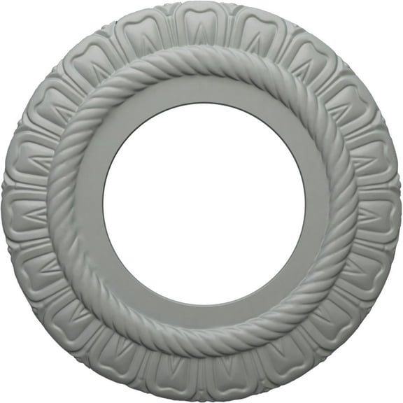 Ekena Millwork 9"OD x 4 1/2"ID x 1/2"P Claremont Ceiling Medallion (Fits Canopies up to 5 5/8")