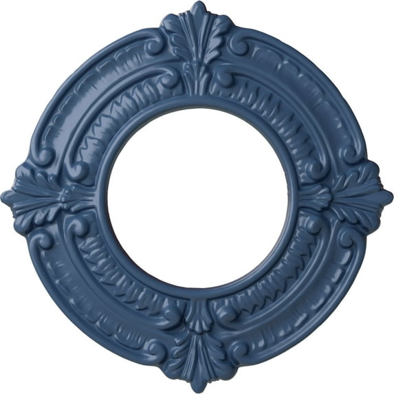 Ekena Millwork 9"OD x 4 1/8"ID x 5/8"P Benson Ceiling Medallion (Fits Canopies up to 4 1/8"), Hand-Painted Americana