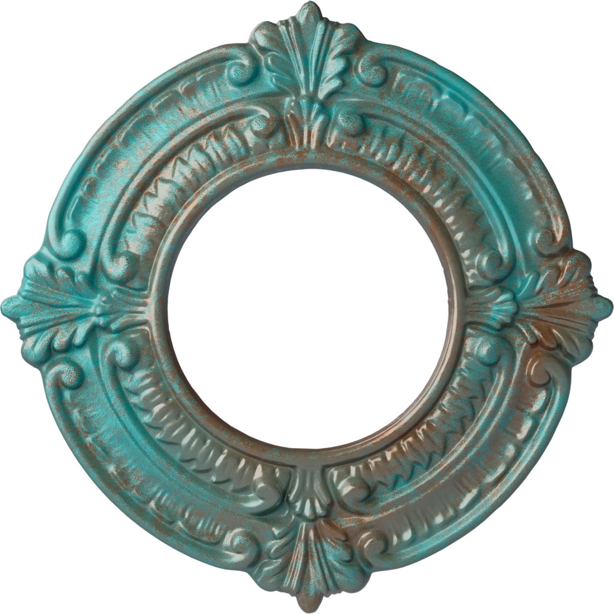 Ekena Millwork Ceiling Medallion - 18 1/2" OD, 1 1/8" ID, Urethane, Primed For Paint - View #7
