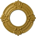 thumbnail image 1 of Ekena Millwork 9"OD x 4 1/8"ID x 5/8"P Benson Ceiling Medallion (Fits Canopies up to 4 1/8"), Hand-Painted Iridescent Gold, 1 of 7