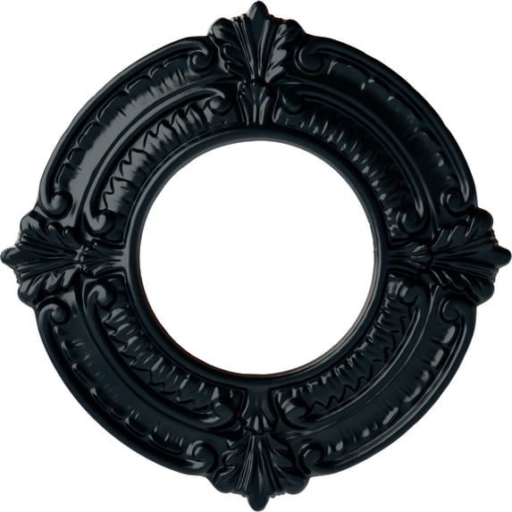 Ekena Millwork 9"OD x 4 1/8"ID x 5/8"P Benson Ceiling Medallion (Fits Canopies up to 4 1/8"), Hand-Painted Night Shade