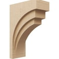 thumbnail image 1 of 9"W x 18"D x 27"H Classic Rockford Rough Cedar Woodgrain TimberThane Corbel, Primed Tan, 1 of 6