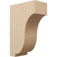 thumbnail image 1 of 9"W x 18"D x 27"H Classic Van Buren Rough Cedar Woodgrain TimberThane Corbel, Primed Tan, 1 of 6