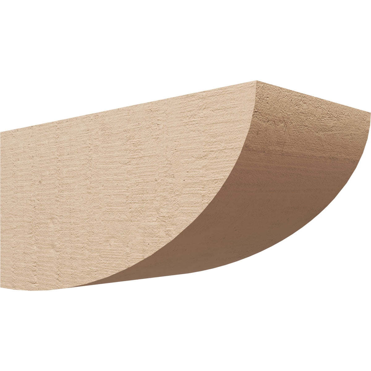 9"W x 18"D x 9"H Wide Durham Rough Cedar Woodgrain TimberThane Corbel, Primed Tan