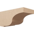 thumbnail image 1 of 9"W x 18"D x 9"H Wide Van Buren Rough Cedar Woodgrain TimberThane Corbel, Primed Tan, 1 of 6