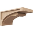 thumbnail image 1 of 9"W x 18"D x 9"H Wide Viola Rough Cedar Woodgrain TimberThane Corbel, Primed Tan, 1 of 6